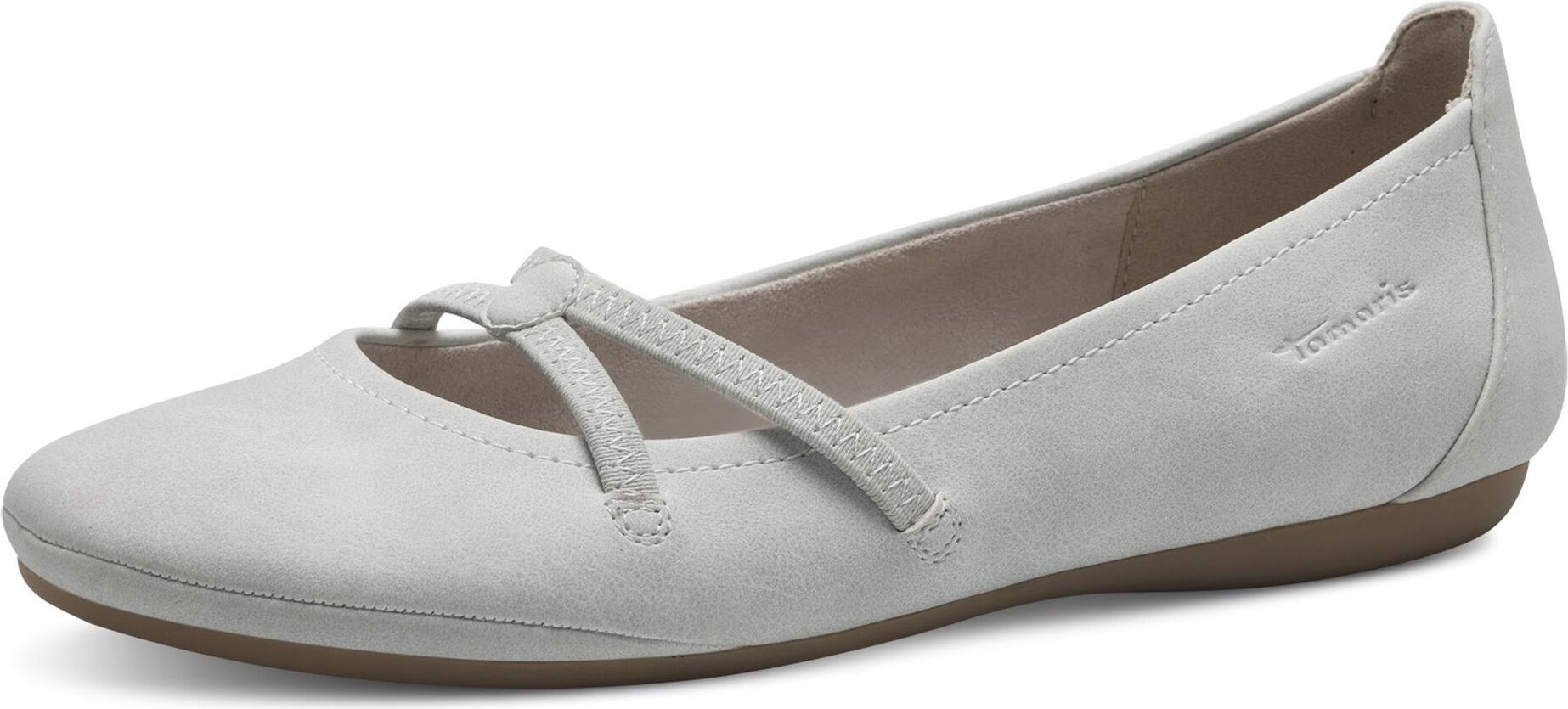 Ballerines Tamaris Femme Strap 1-22162-45 – Semelle Plate, Boucle Strass, Look élégant Pointu