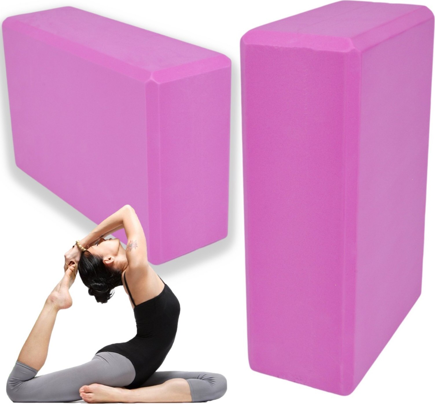 PrzydaSie Yoga-Übungsblock Yoga-Block Rosa