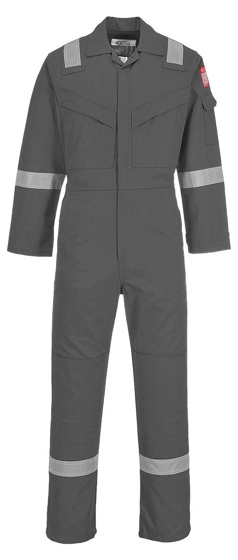 Flammenbeständige und antistatische Overall 350g Farbe: Grau Größe XXL - Portwest ep-112644