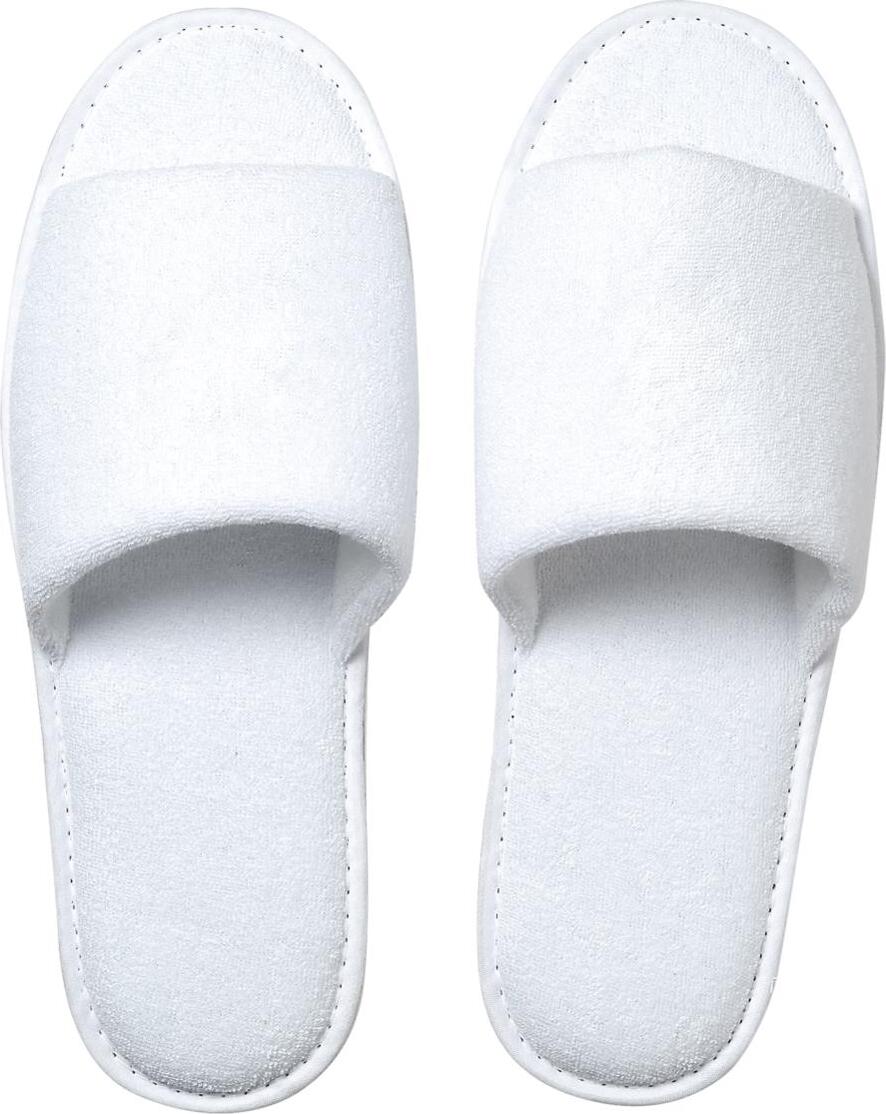elasto Slipper "Frottee" weiß Weiß