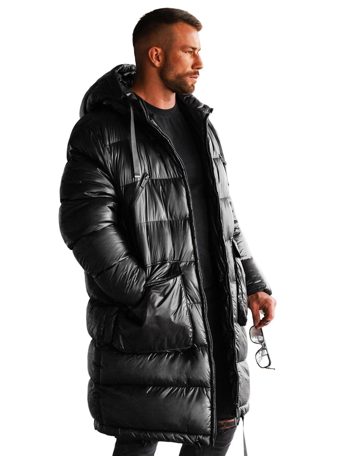 Herren Winterjacke Schwarz OZONEE O/M3205Z XXL