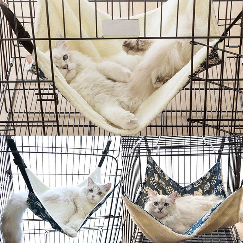 Katzen-Hängematte Aus Holz - Gemütliches Bett Für Katzen & Kleine Hunde