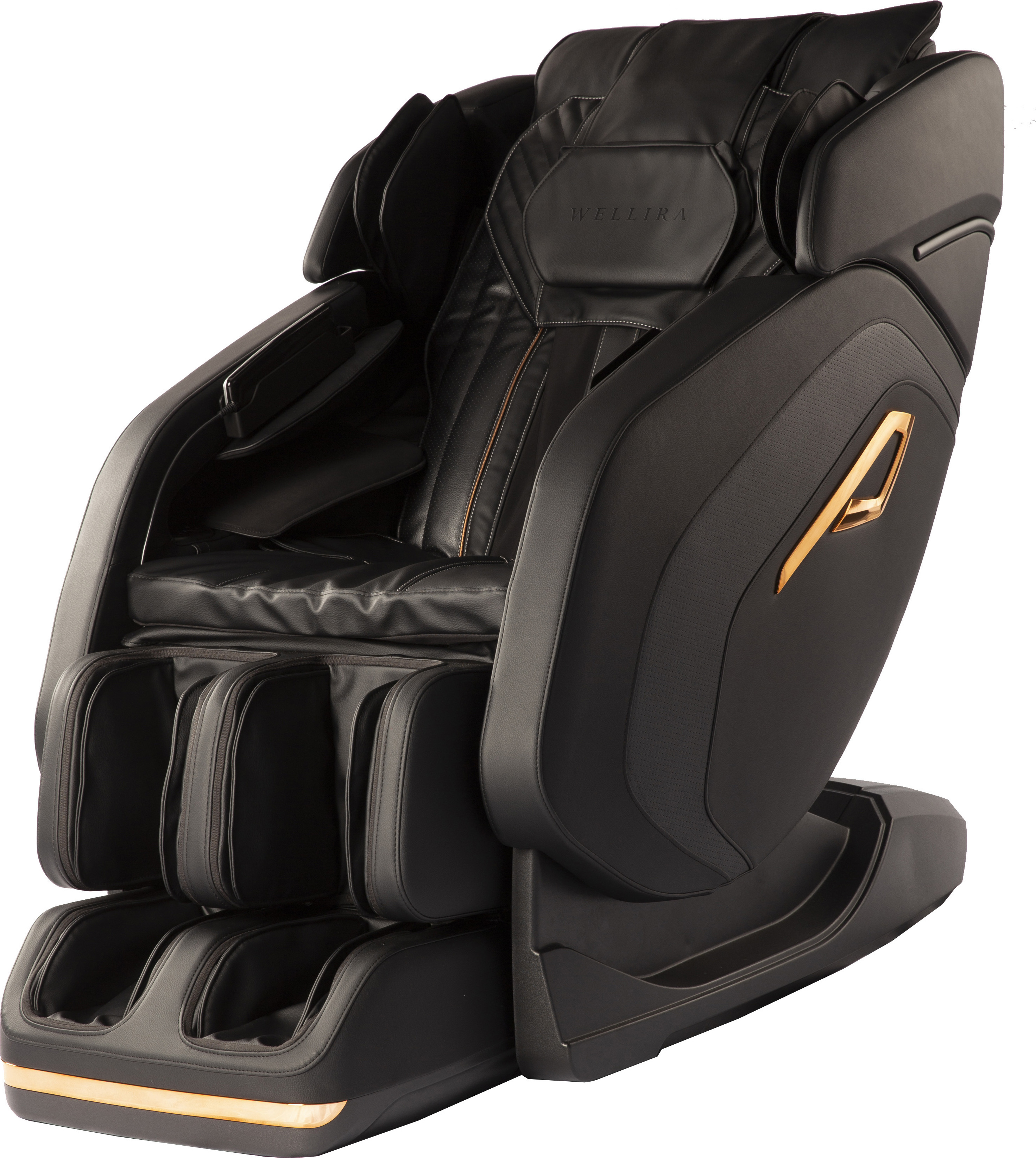 WELLIRA Massagesessel MERLO Zero-Gravity Massagestuhl mit Wärmefunktion für Zuhause und Büro, Timerfunktion, inkl. Lautsprecher, Luftdruckmassage, schwarz Artikel MG-422BB