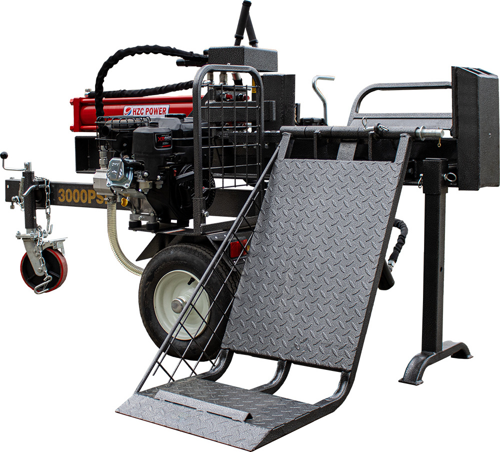 HZC Power GmbH HZC Power Holzspalter HS30291, 30 t, liegend, Benzinmotor, 9-Sekunden-Spaltzyklus