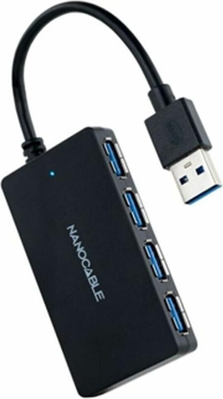 Rozbočovač USB NANOCABLE 10.16.4403 Black