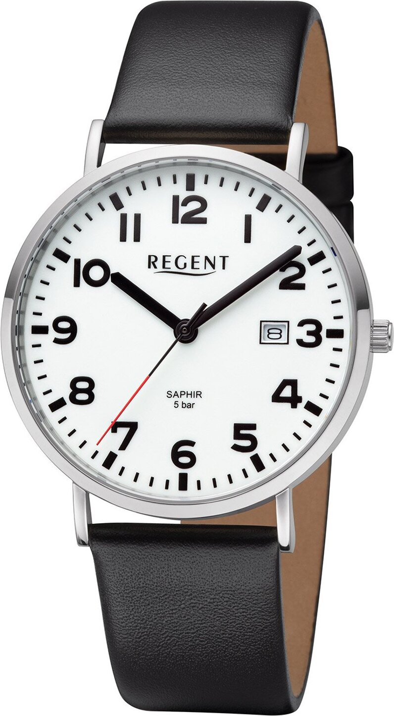 Regent Herren Armbanduhr BA-796 Leder