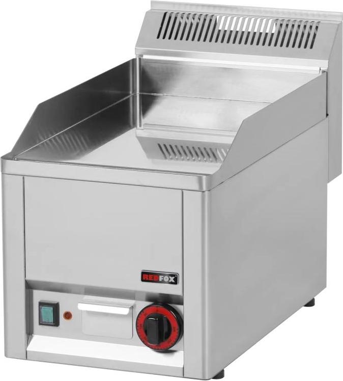 Elektrická grilovacia doska KBS, 1 vykurovacia zóna, grilovací povrch, hladký, tvrdý chróm, 330 x 600 x 290 mm