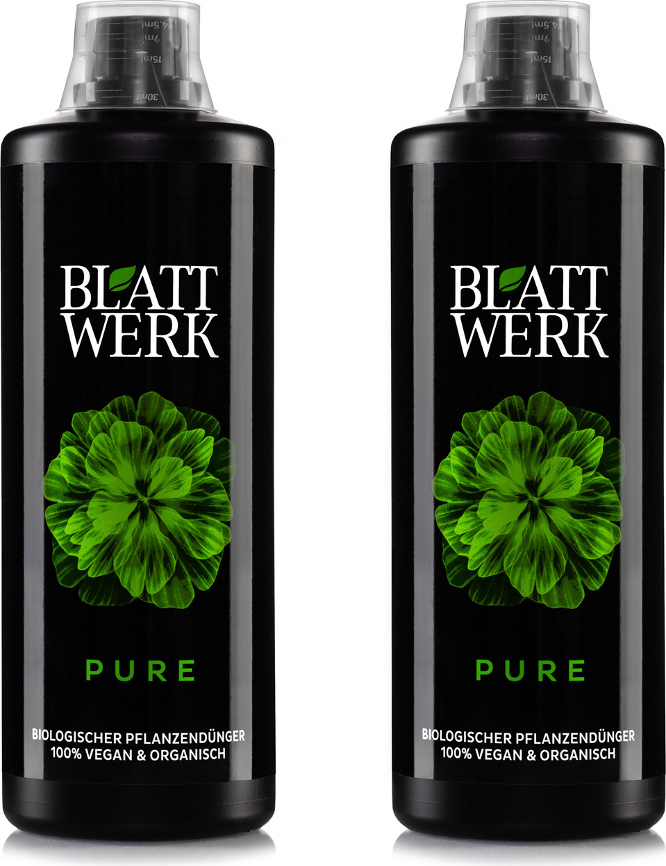 Blattwerk® 2x 1L BLATTWERK Pure Universaldünger, veganer organischer NPK Flüssig-Dünger BWERK-D001-2
