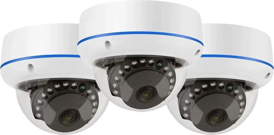 Bezpečnostná kamera, vysoké rozlíšenie 5MP, inteligentné IR nočné videnie, 3 ks 5MP KAMERA A