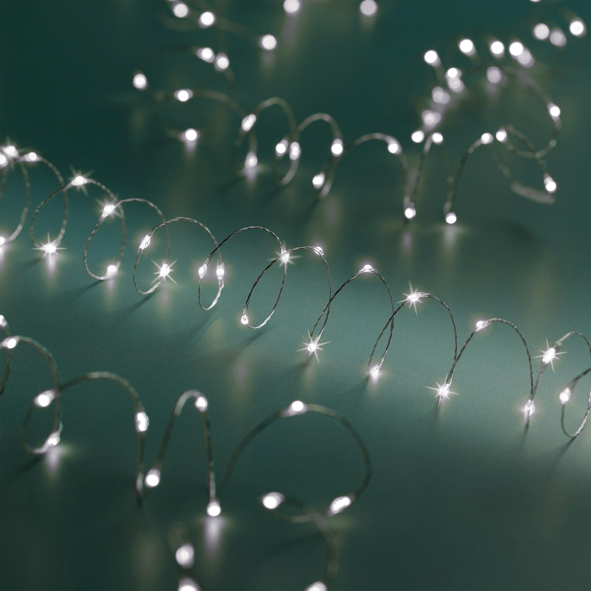 Batteriebetriebene Lichterkette Mit Timer – 2m, 20 Bunte LEDs, IP65 Wasserdicht, Grünes Kabel – Für Weihnachten, Hochzeit, Advent, Indoor & Outdoor
