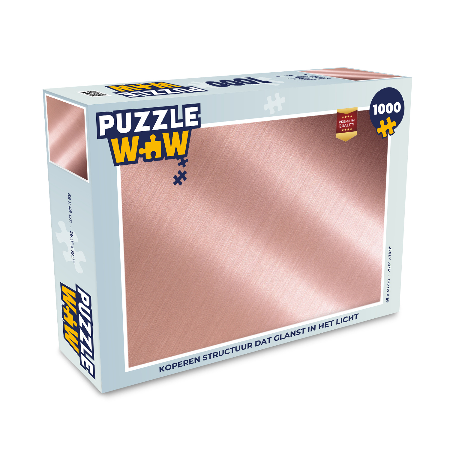MuchoWow® Puzzle 1000 Teile Kupferstruktur, die im Licht glänzt - Erwachsene - Rätsel 136|1332312