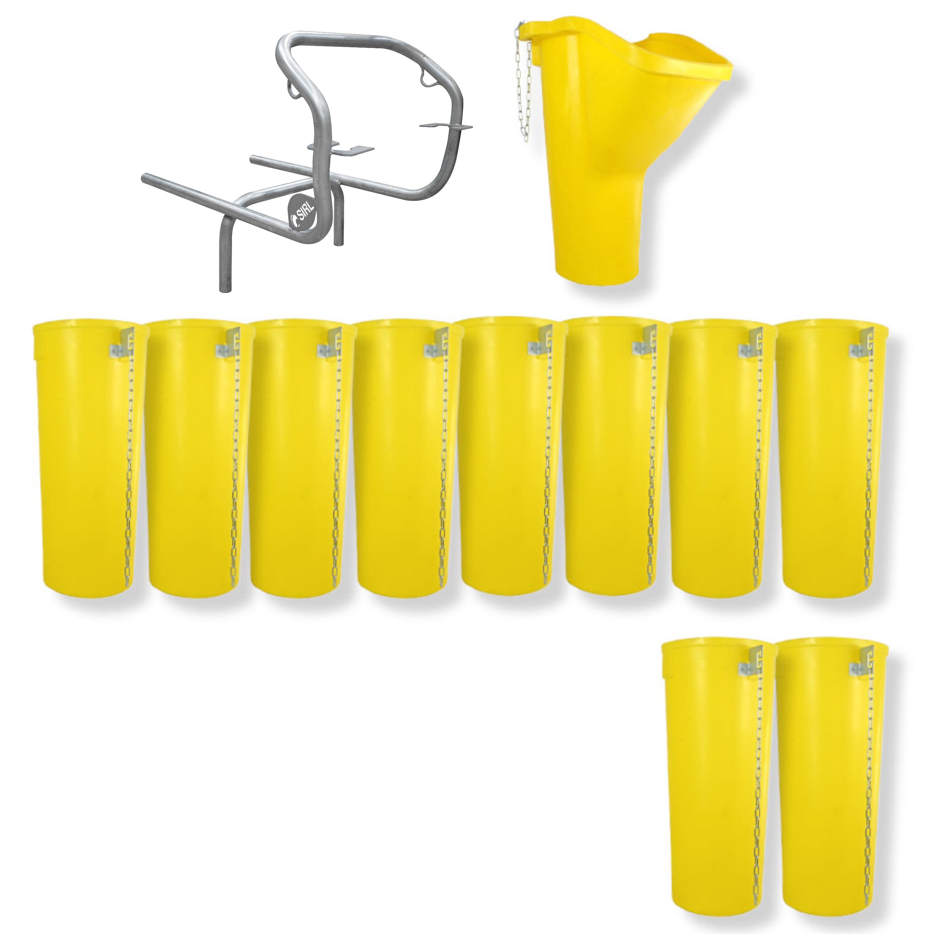 Profi Bauschuttrutsche Schuttrutsche Schuttrutschen Schuttrohr SET (12-tlg 11 m)