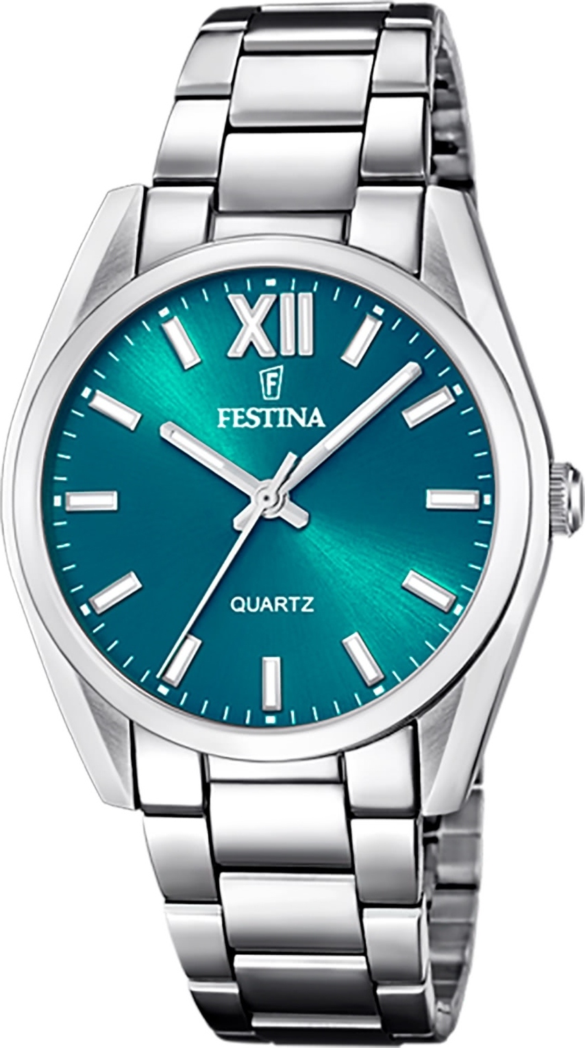 Festina dámske náramkové hodinky z nehrdzavejúcej ocele strieborné ležérne D2UF20622/C