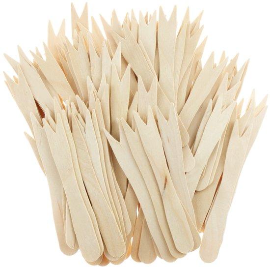 OEM Holz Holzstäbchen - Stäbchen - Torte Holzstäbchen - Wegwerf Frittenstäbchen - Birkenholz Stäbchen - Obststäbchen - Moderne Einfache Stäbchen - Holz Frittenstäbchen - Für Feierlichkeiten, Geburtstage, Camping und Picknicks geeignet - 200 Stück 2026