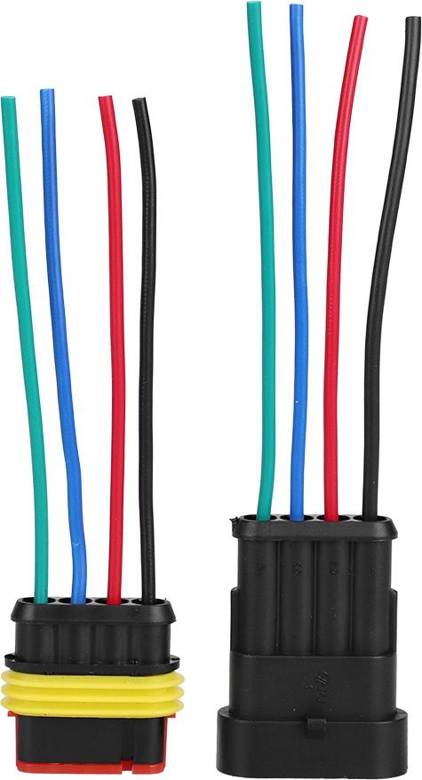 Gistuch 4 Pin Plug Way Car Adapter Connector Hochfestigkeit und Sicherheitsgrad. Elektrisch für Roller