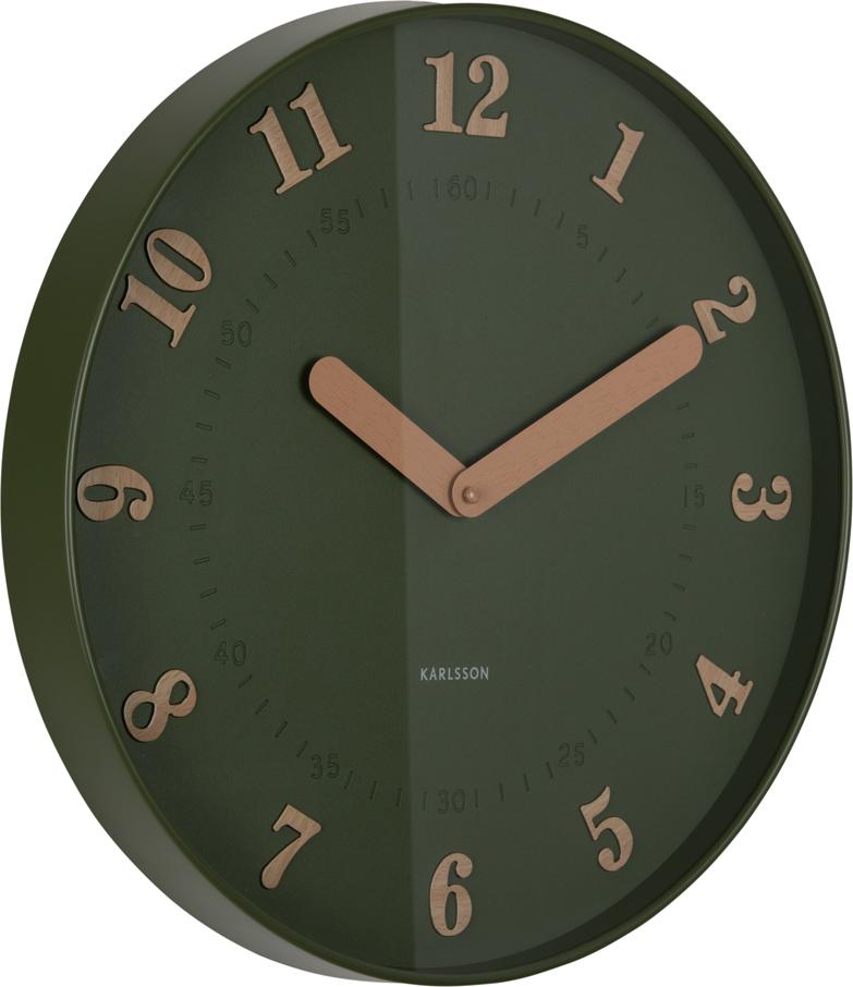 Karlsson - Amena Wanduhr - Luxusgrün - Ø40cm KA6083GR