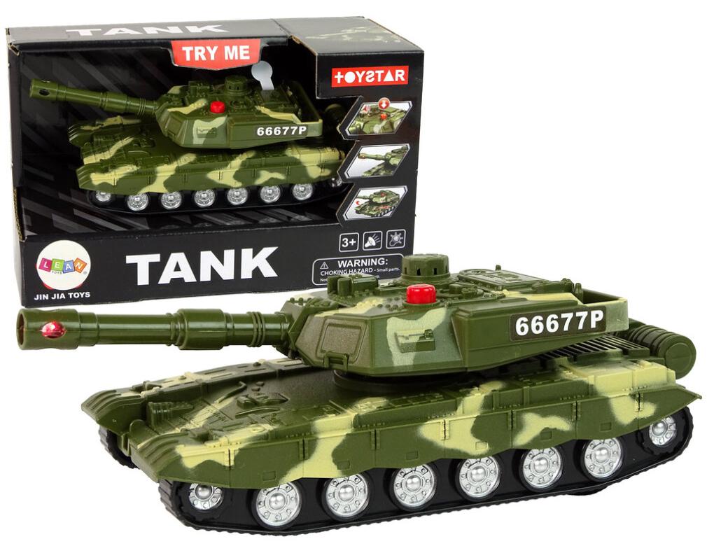 Leantoys Militärpanzer Reibungsantrieb Ton Licht