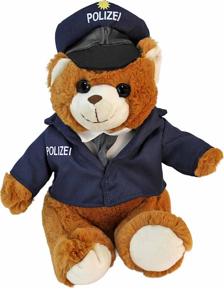Euro Souvenirs Polizei Teddy mit Uniform "Peter" - ca. 27 cm 30841