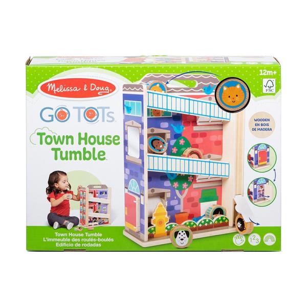 Melissa & Doug MELISSA Holzturm Rutsche Stadthaus GO Tots 30741