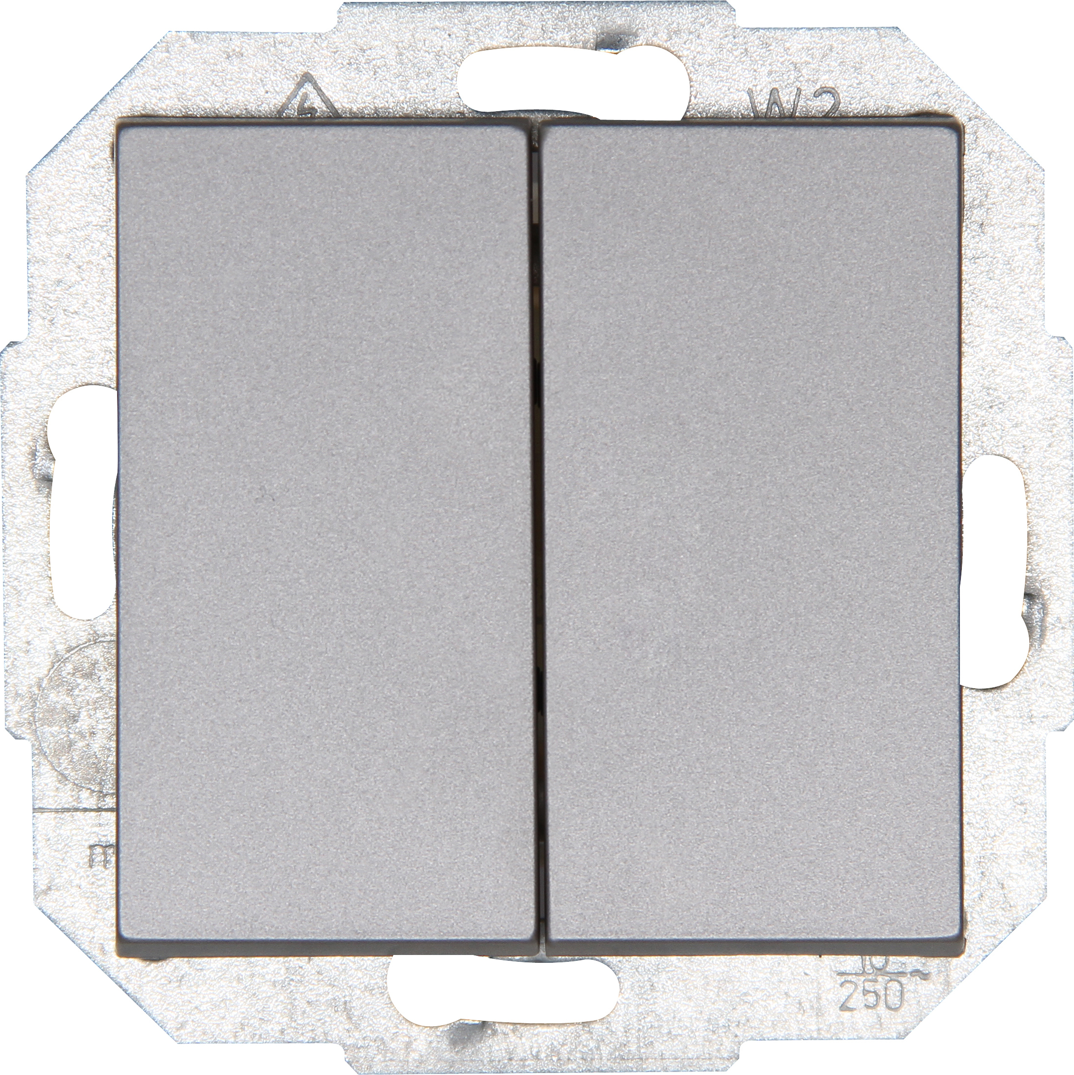 Kopp Athenis stahl / silber Wechsel/Wechselschalter F_E50-70