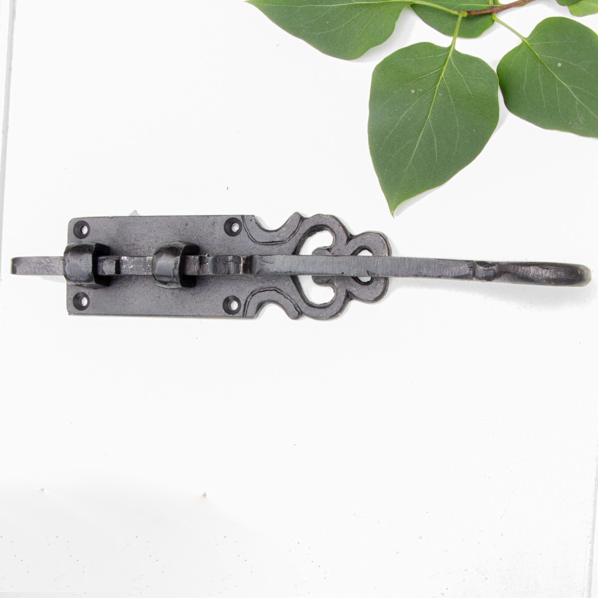 Antikas Schubriegel, Riegel | Eisen schwarz | H4,2 x B24,0cm