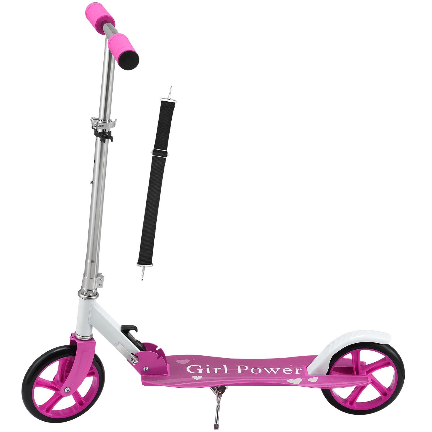 LED Räder Cityroller Kinderroller Aluminium Scooter Tretroller Kickroller Pink 