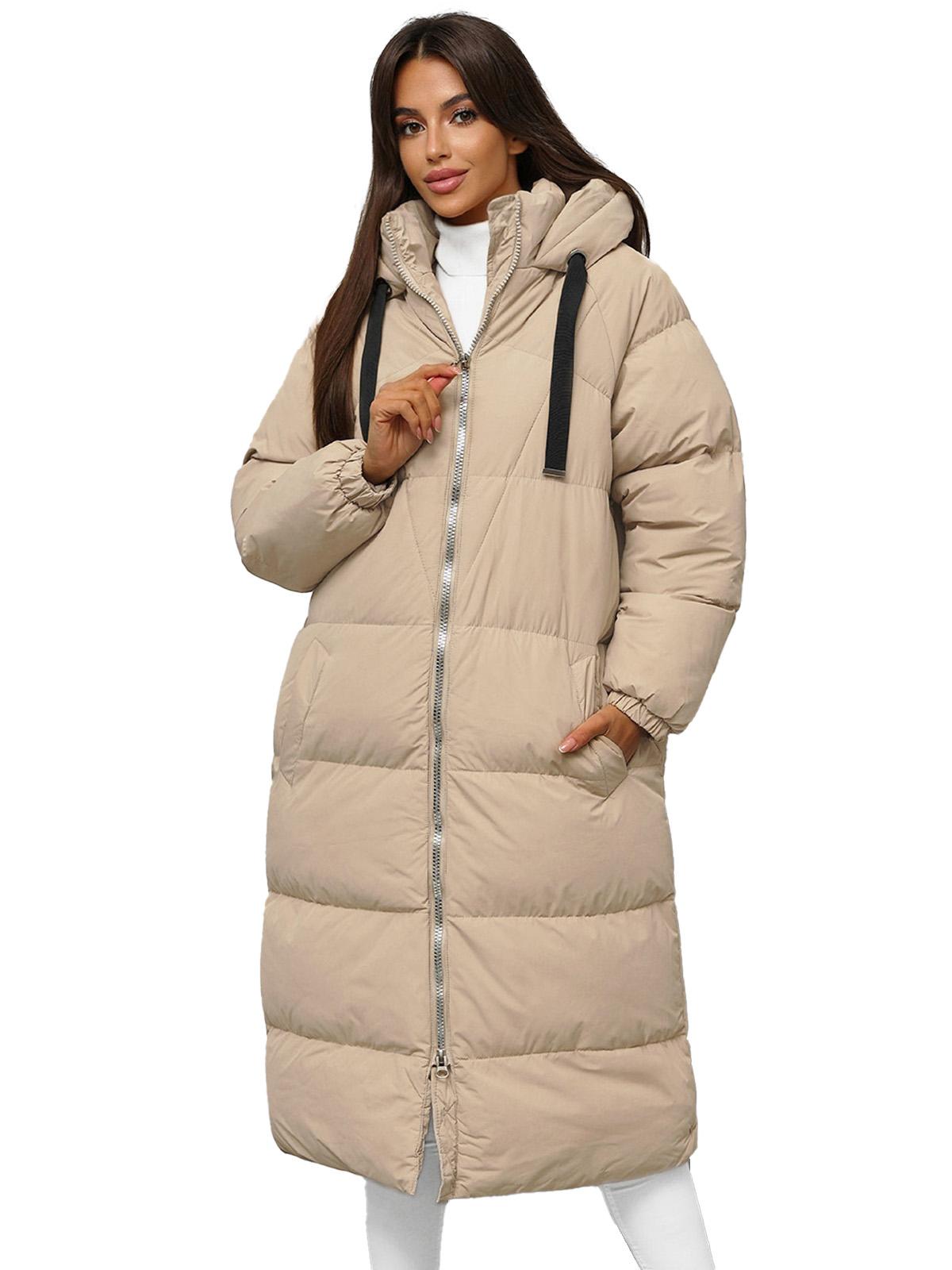 Damen Winterjacke Beige OZONEE JS/5M3163/62Z M