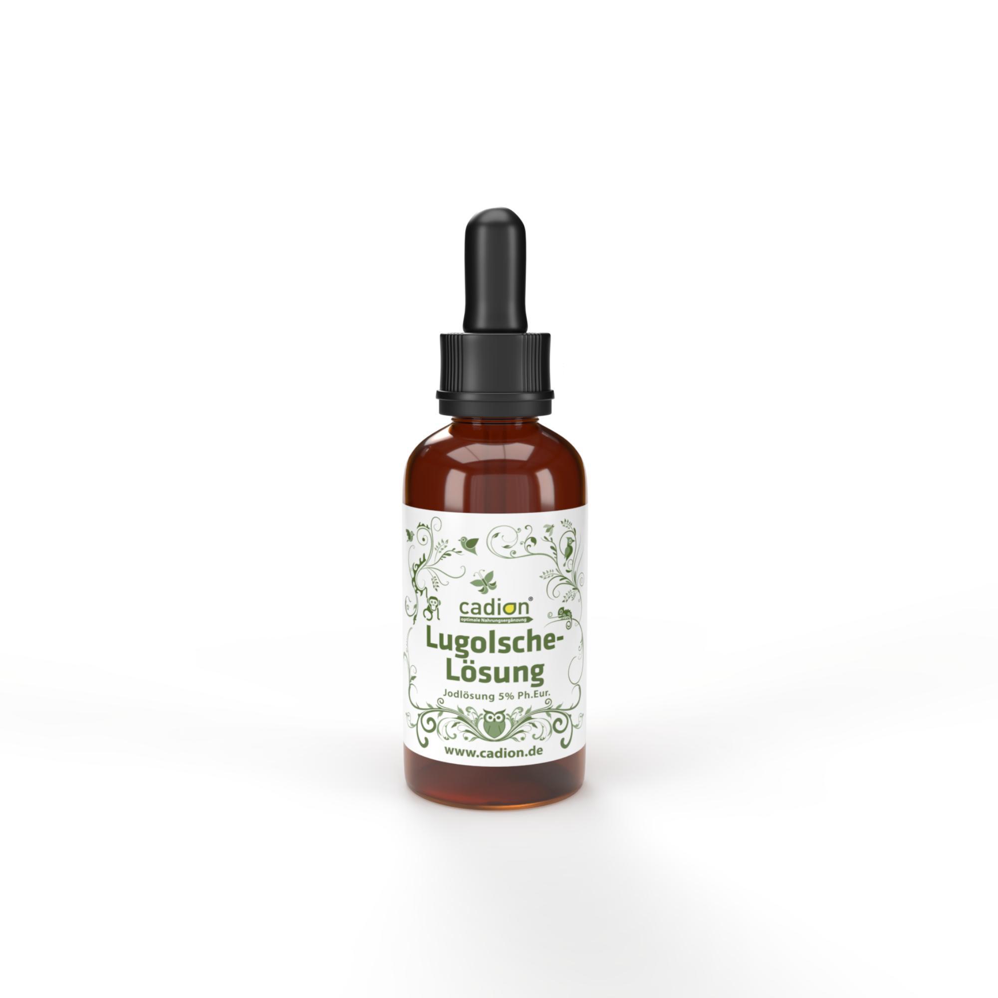 Cadion AS Vertriebs GmbH Cadion Lugolsche Lösung Ph.Eur. Jodlösung 5 % Braunglasflasche + Pipette 100 ml