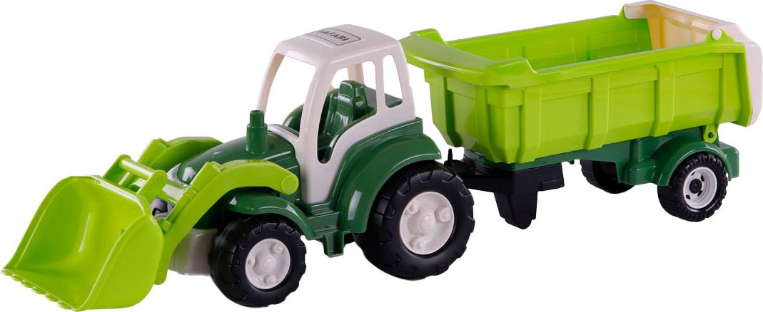 Merkloos Cavallino Spielzeugtraktor grün mit Kippanhänger 86,5cm groß 1450964