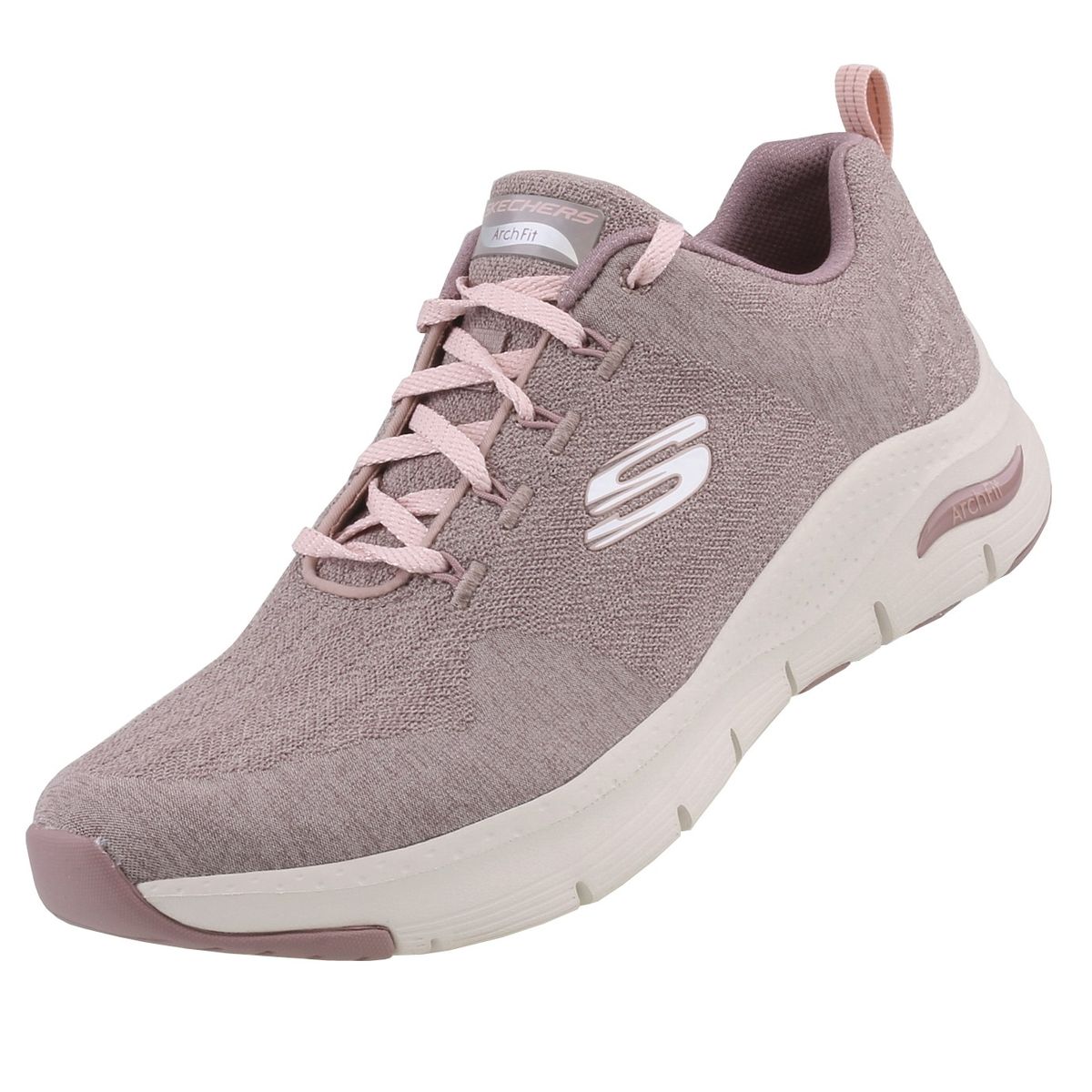 Arch - Skechers Fit Comfy Dark Taupe Wave -