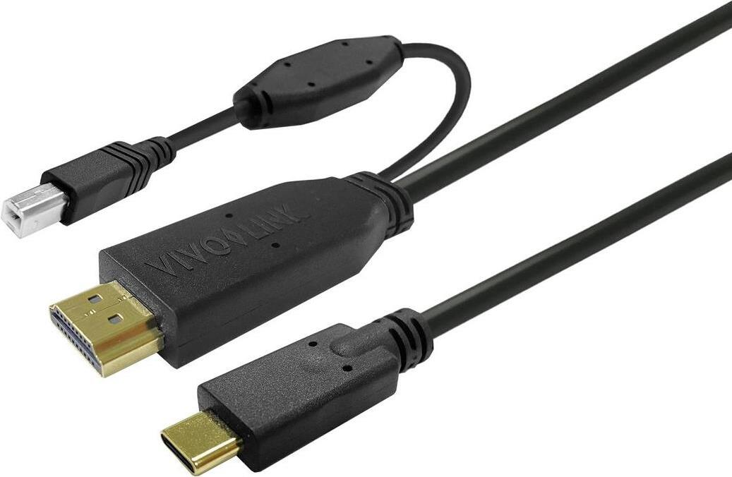 Vivolink PROUSBCHDMIUSBB5 USB Kabel 5 m USB 3.2 Gen 1 (3.1 Gen 1) USB C Schwarz (PROUSBCHDMIUSBB5)