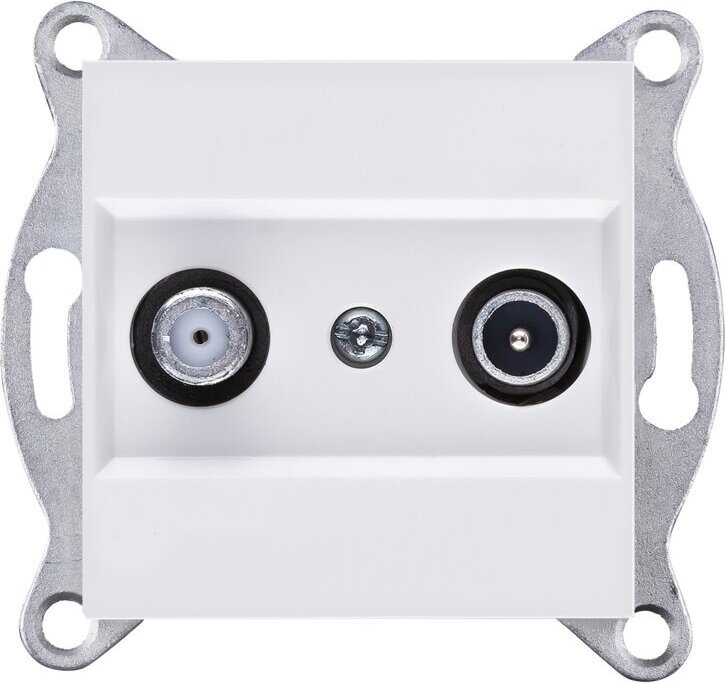 TV-SAT-Anschlussdose, weiß 264/01E EXEN
