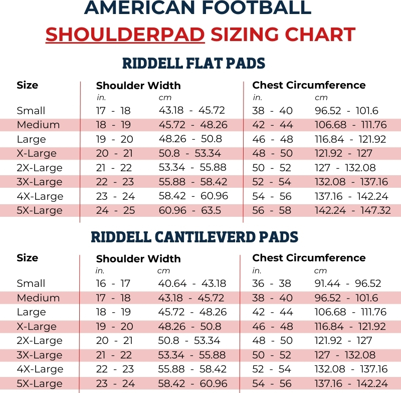 Riddell American Football Schulter Pads | Größe XS (Erwachsene/Varsity) Skilled