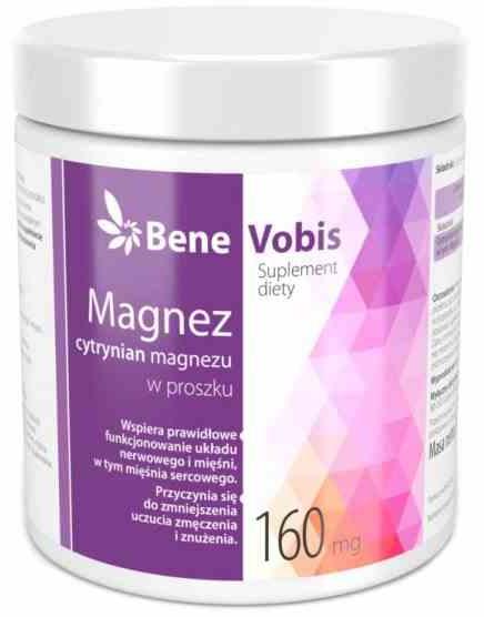 Bene Vobis Magnesium (Magnesiumzitrat) Pulver 500g
