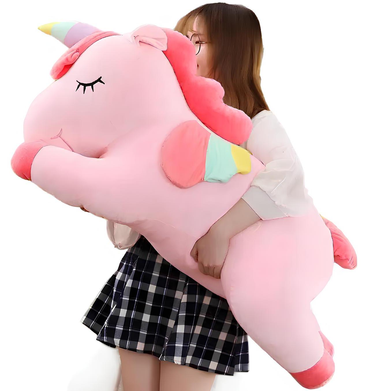 RESTEQ Plüsch Einhorn 70 cm - entzückendes Spielzeug für Kinder und Magie-Liebhaber