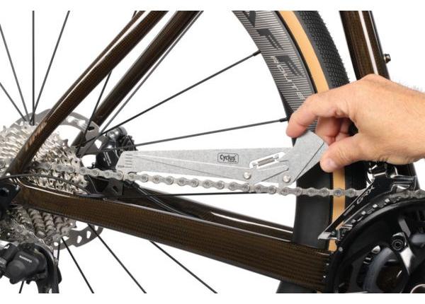 Buzaglo Cycplus Kettenverschleißmesser zyklisch alle Ketten inkl. SRAM Flattop - Silber