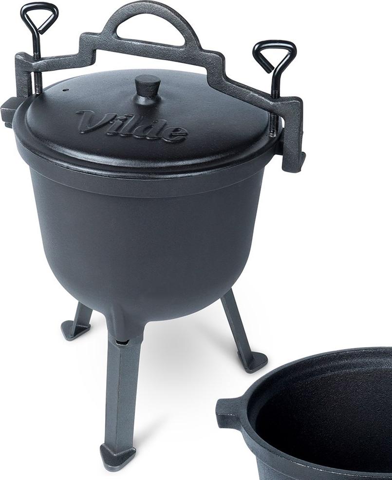 Artemis Gusseisenkessel Ungarischer Jagdtopf Gebratener Braten Lagerfeuer 8L