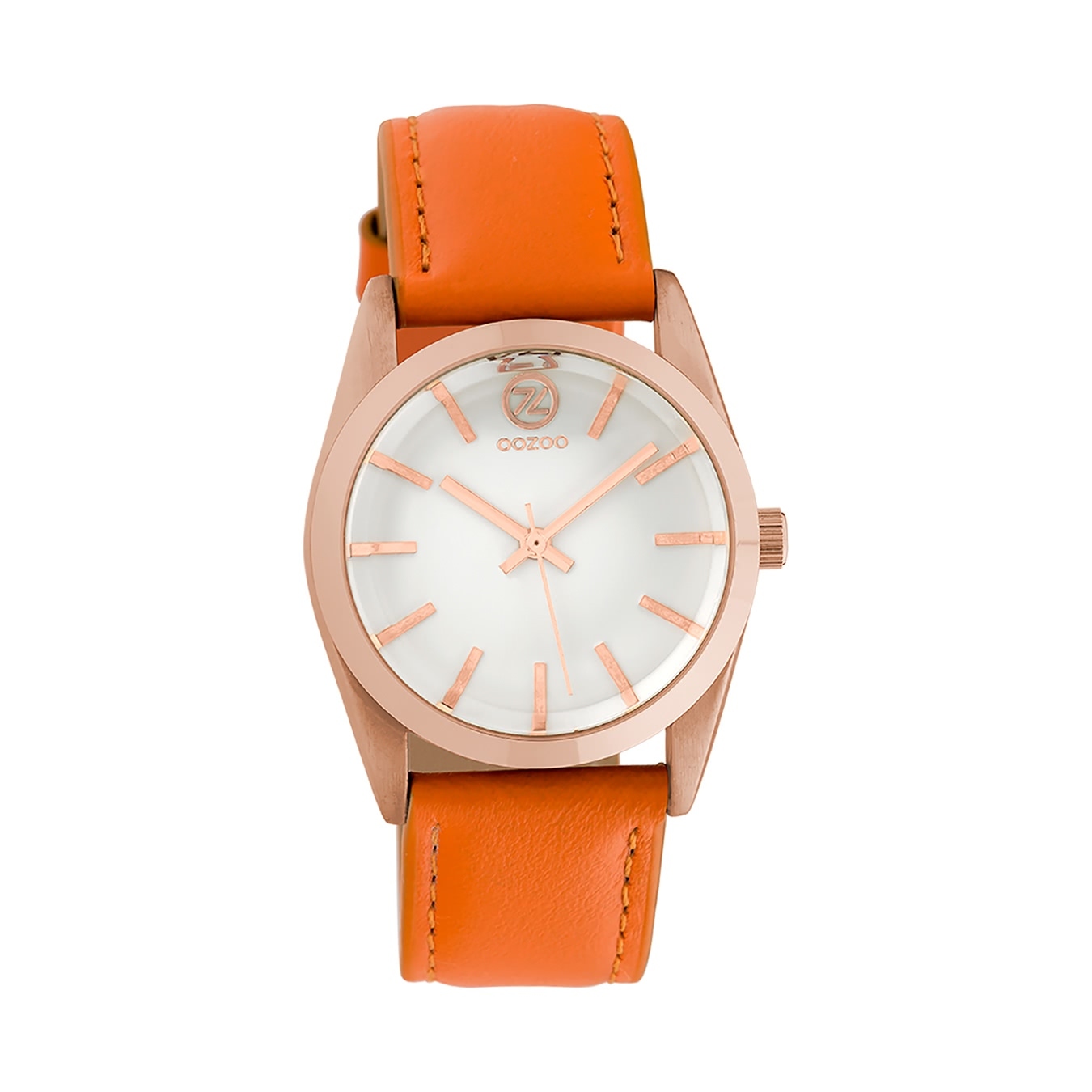 Oozoo Dámske náramkové hodinky Analog Leder oranžová D2UOC10188