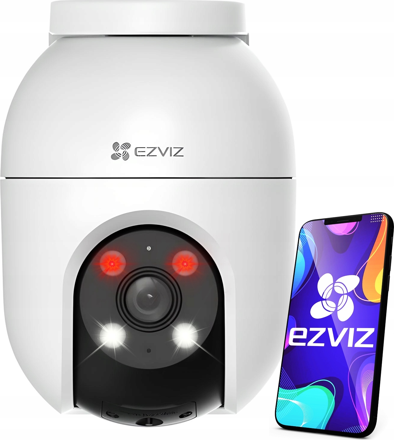 Wifi 5Mpx 360° Ezviz C8C 3K Ptz Kamera Mit Ai Und Nachtmodus, Weiss BELLA-T-0965