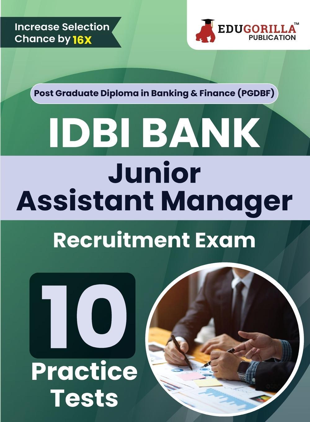Sonstige Verlage IDBI Bank Junior Assistant Manager Recruitment Exam Book 2023 (English Edition) - 10 Practice Tests (2000 Solved MCQs) with Free Access to Online Tests