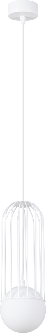 Pendelleuchte BRINA 1 Weiß 1xG9 8W Stahl 115x12x12cm Sollux Lighting