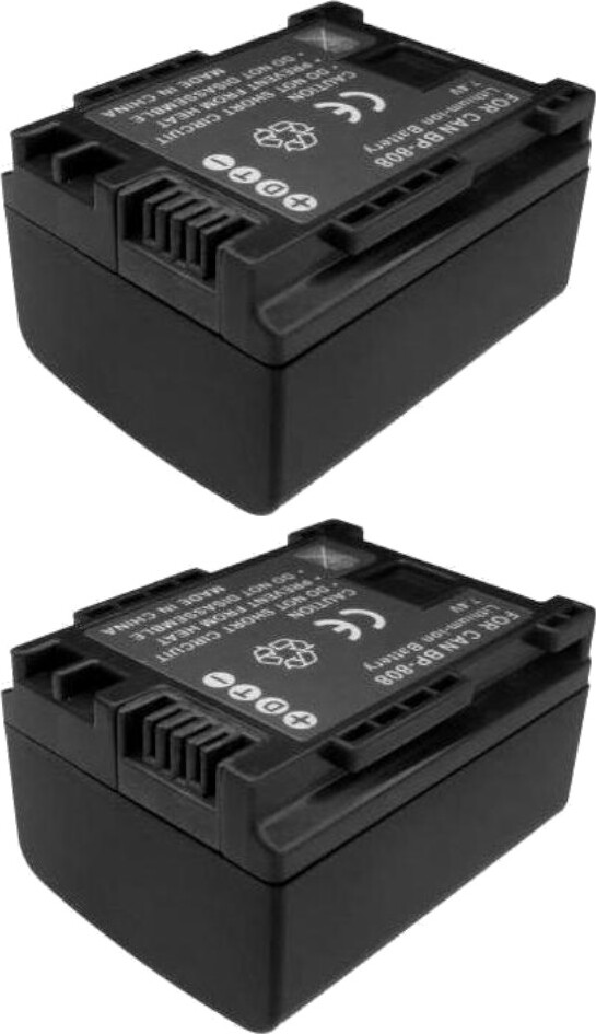 2x Trade-Shop Li-Ion Akku, 7,4V 900mAh für Canon iVIS HF10, HF11, HF100, HF S11, HG21, VIXIA HF10, HF100, HF S10, HF S100, HF11, HF20, HF200, HG20, HG21, HG30 171853017