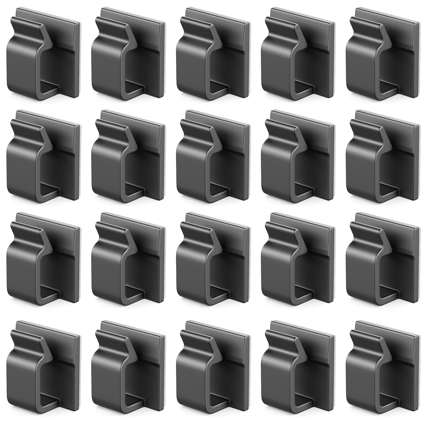 Toocki Magnetische Kabelclips 6 Stück | Kabelmanagement Selbstklebend Rosa