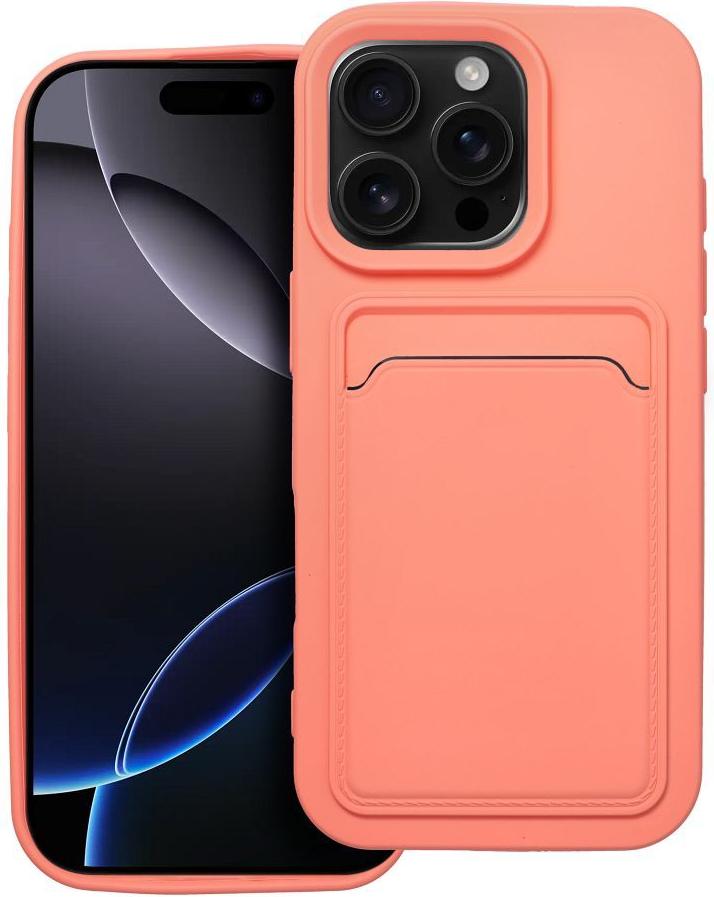 Puzdro na mobilný telefón CARD vhodné pre IPHONE 16 Pro ružové
