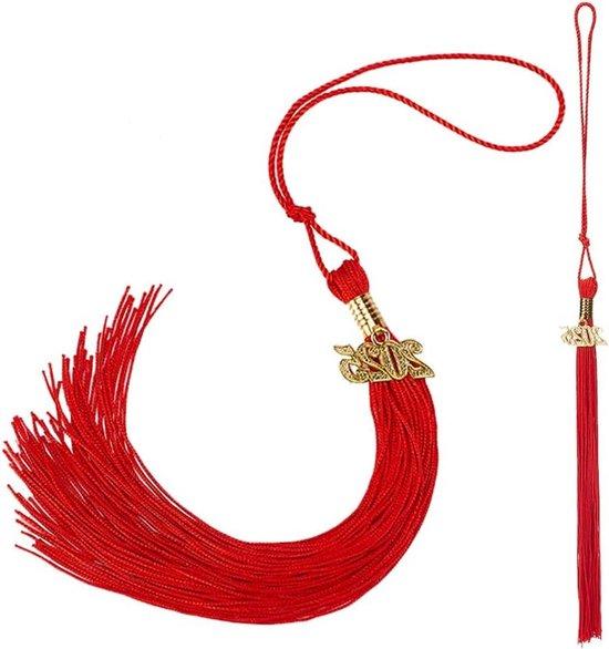 OEM Rote Abschluss Kwasten 2025 Bachelor Kappe Gold Charm 2026