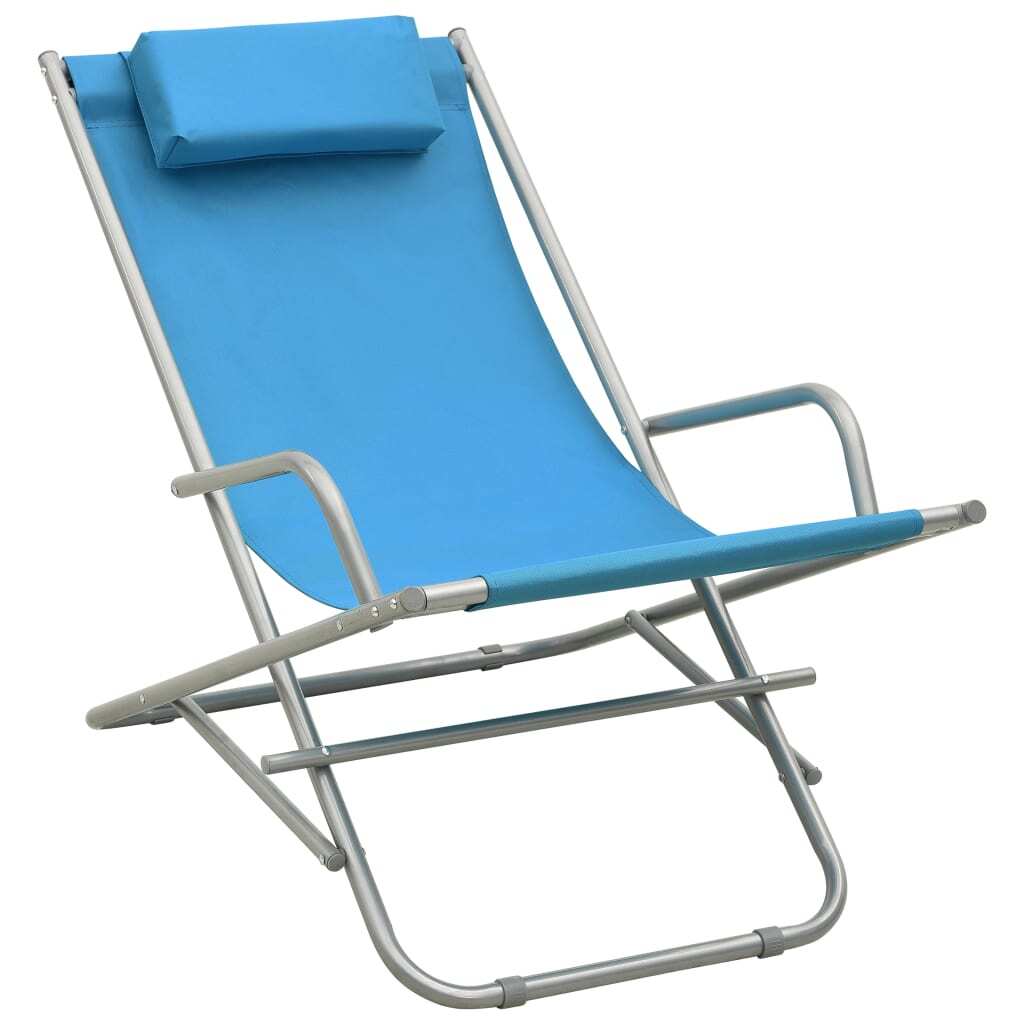 vidaXL Hojdacie kreslá 2 ks Steel Blue
