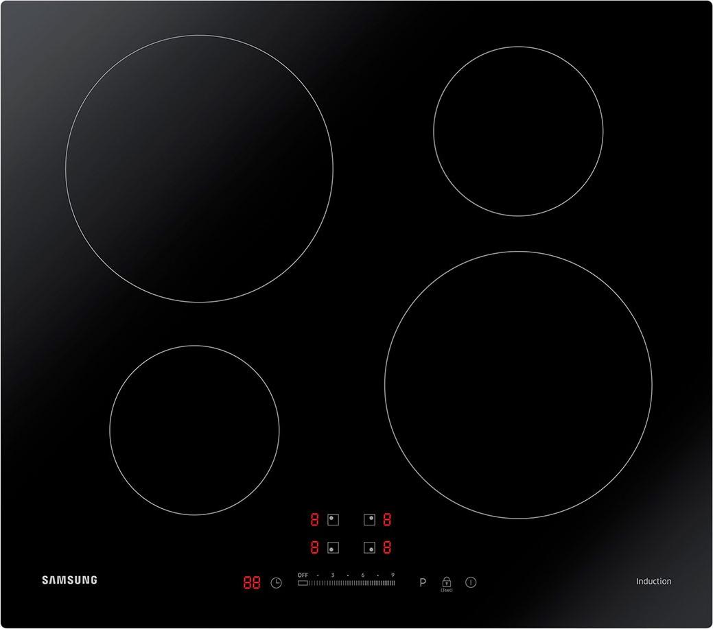 Samsung NZ64M3707AK, Čierna, Vstavaný, Indukčná varná doska so zónami, Sklokeramická, 4 zone(s), 4 zone(s)