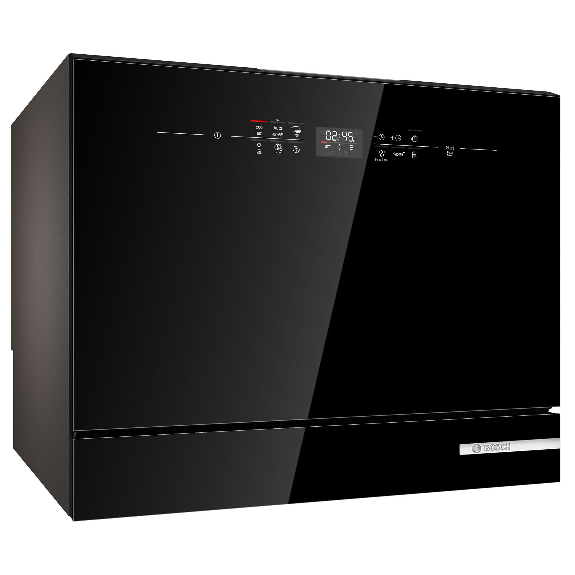 Bosch Geschirrspüler Freistehend Schwarz 55cm Serie6 AquaStop SKS6ITB00E