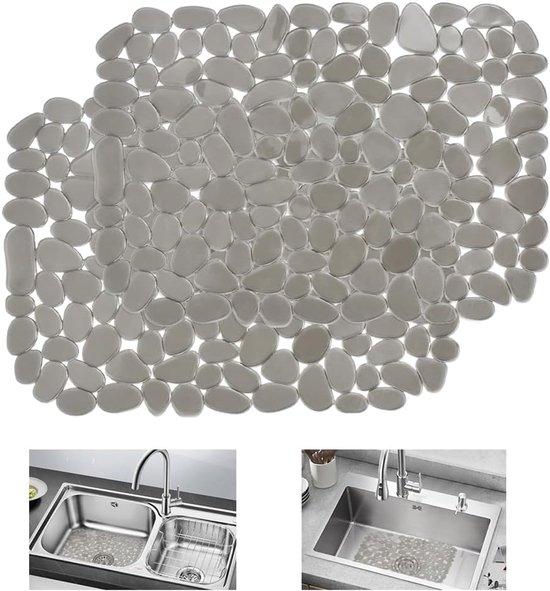 OEM Zwei Plastik-Abflussmatte, 40 x 30 cm groß, Abflussbeschützer, Abflusstuch für die Spüle, graue Abflusstuch für die Spüle, Abflusstuch für die Geschirrspülmaschine. 2026