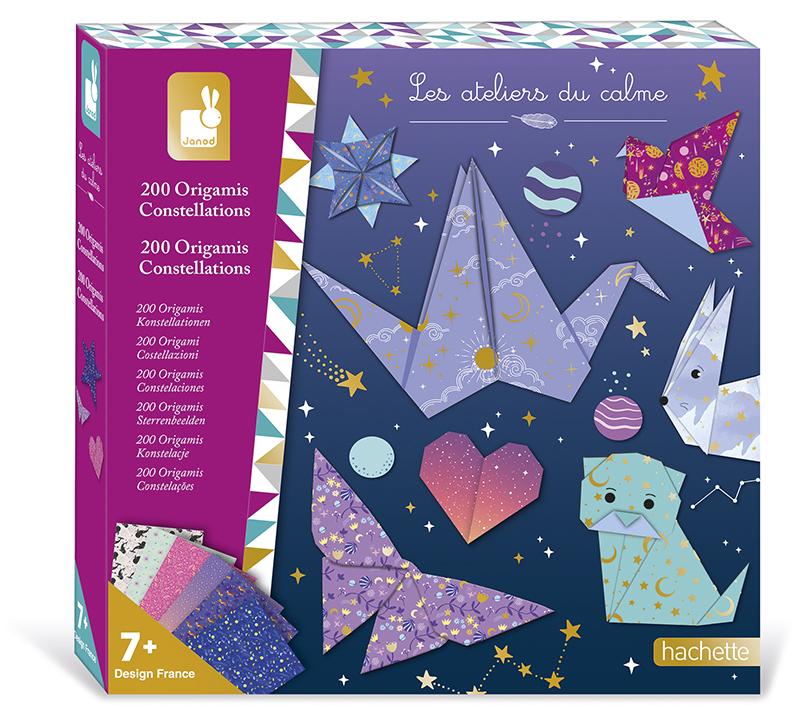 Janod Origami Bastelset Sternbilder - Kreatives Papierfalten für Kinder 9167